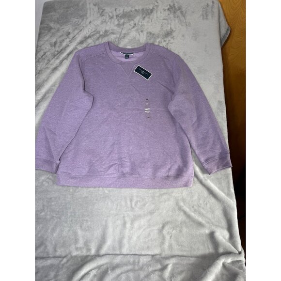 Karen Scott women's OX Sport Plus Womens Lavender Sweatshirt - Picture 7 of 15
